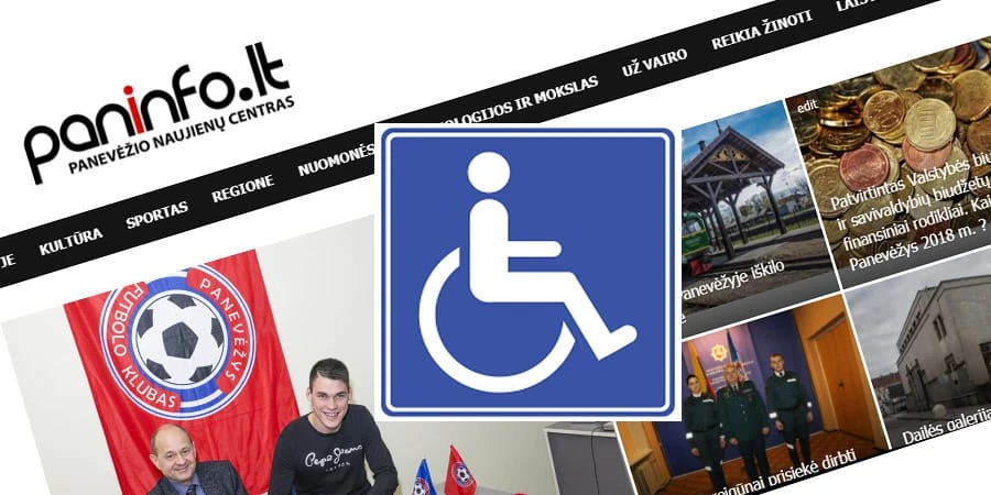 Paninfo.lt tapo labiau prieinamas neįgaliesiems !