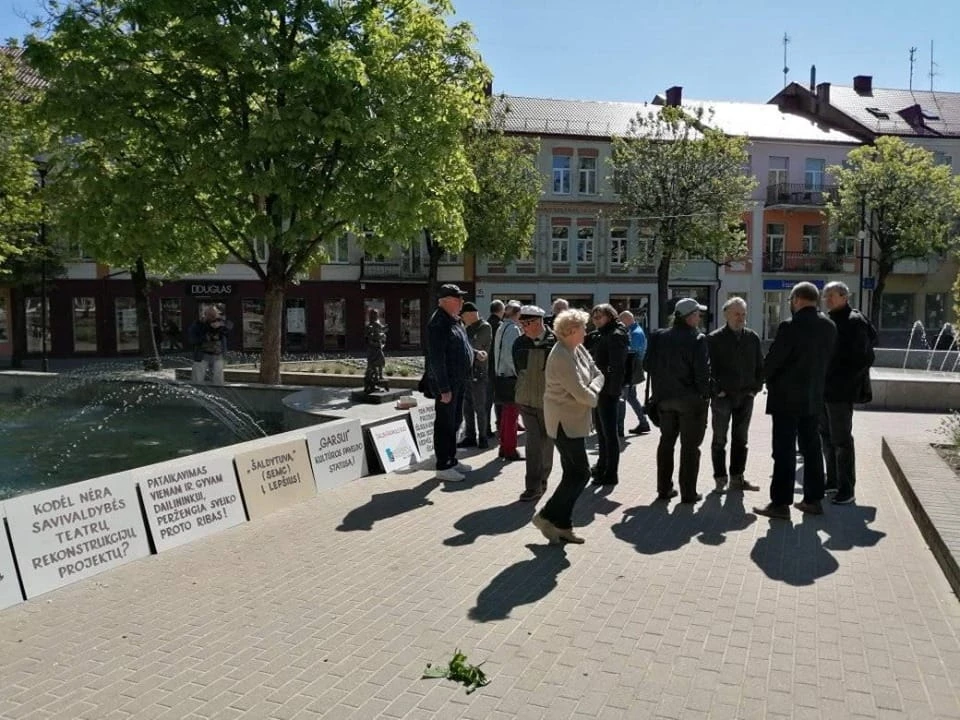 Miesto meras pas piketuotojus išeiti neišdrįso