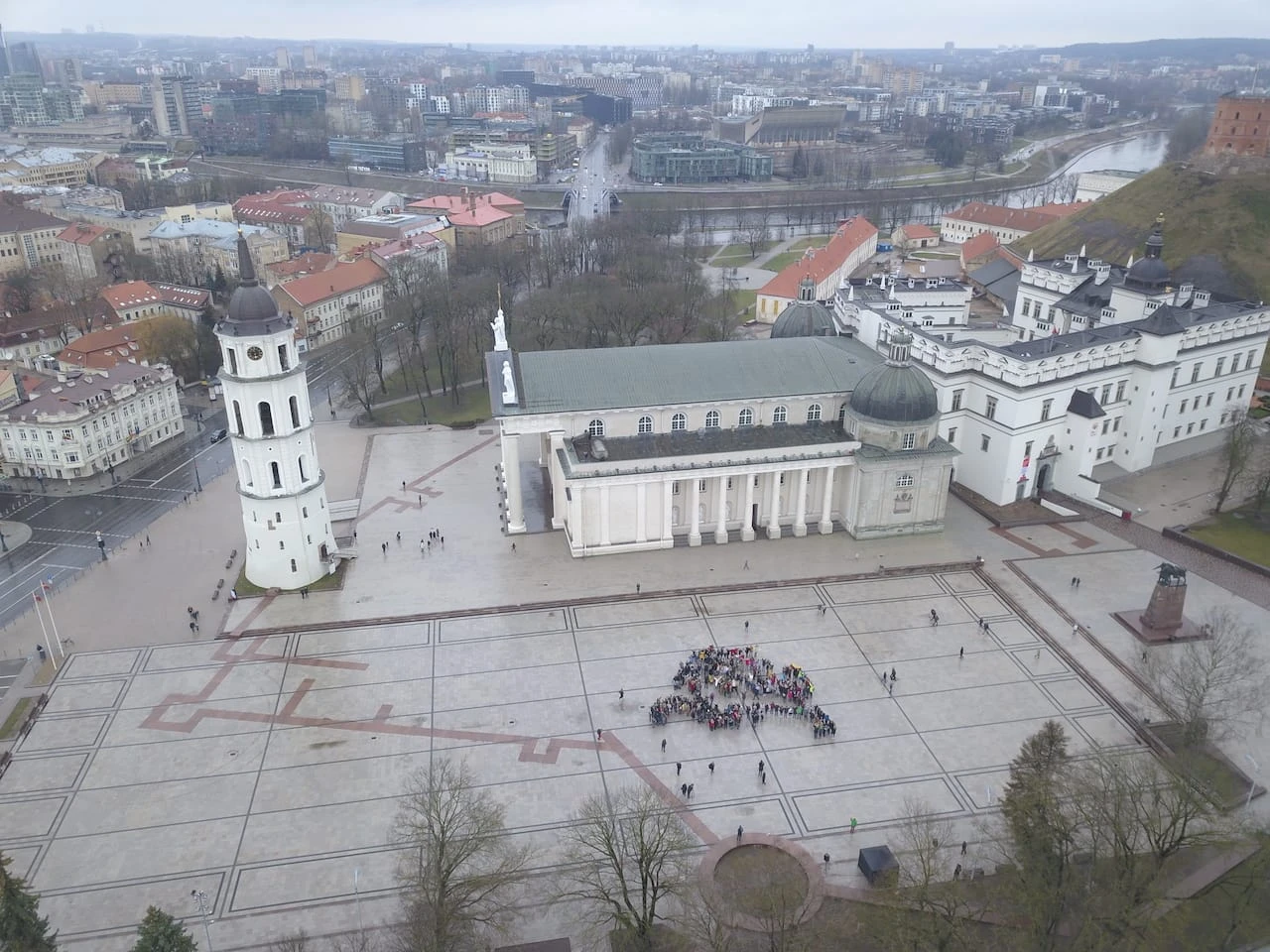 Unikali dovana Lietuvai – rekordu tapti pretenduojantis iš žmonių sudarytas Vytis