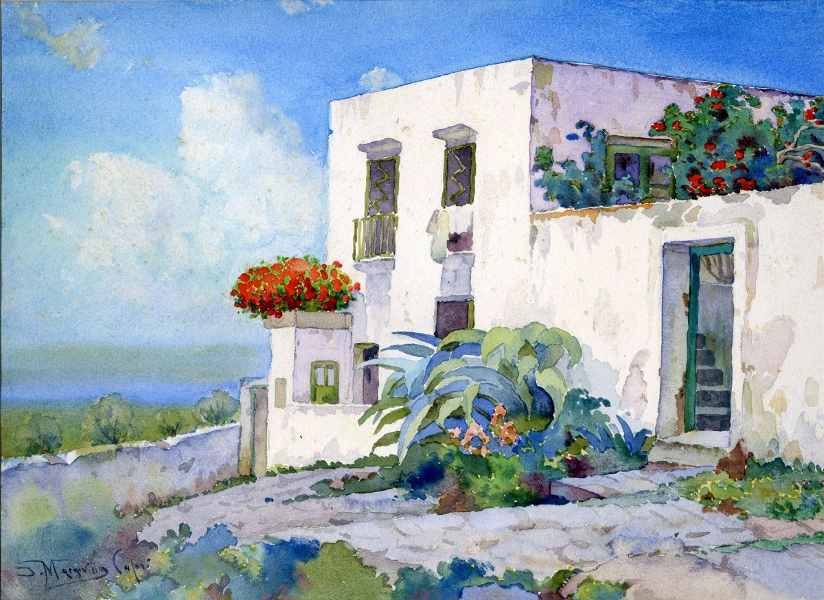 Capri. 1914 1929 pop. akv. 29x39 1