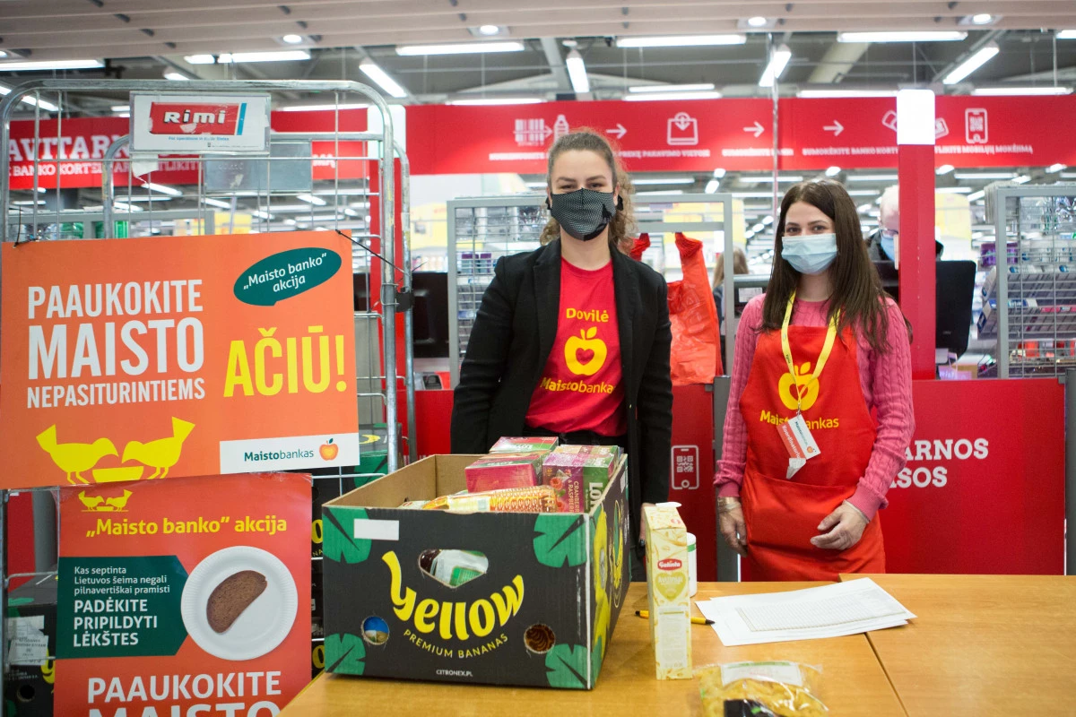 „Maisto banko“ akcijoje paaukota produktų už daugiau nei 300 tūkst. eurų