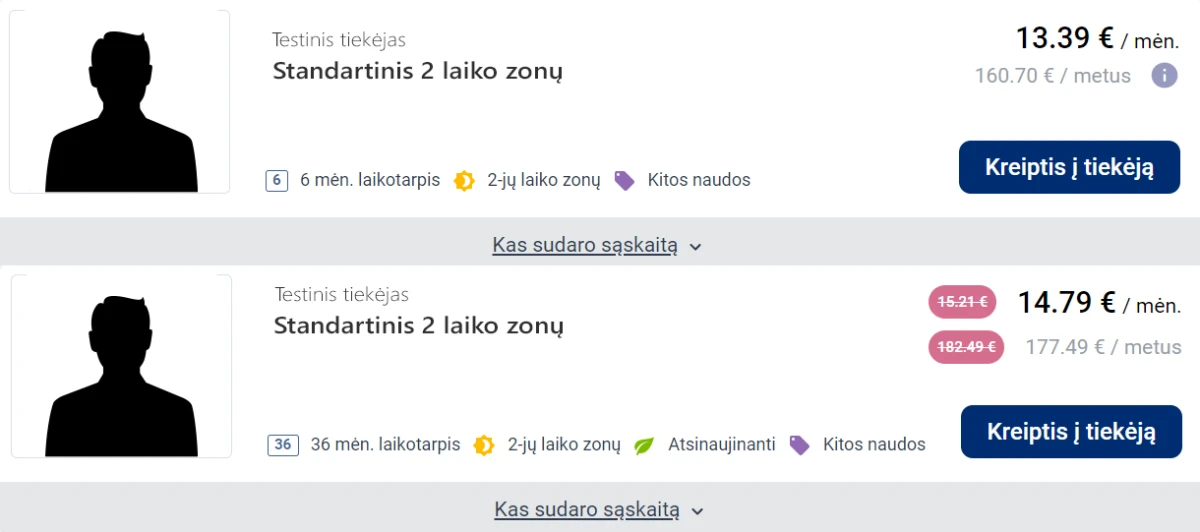 rodykle Startuoja VERT elektros kainų palyginimo skaičiuoklė: tereikia žinoti, kiek elektros suvartojate per mėnesį ar metus