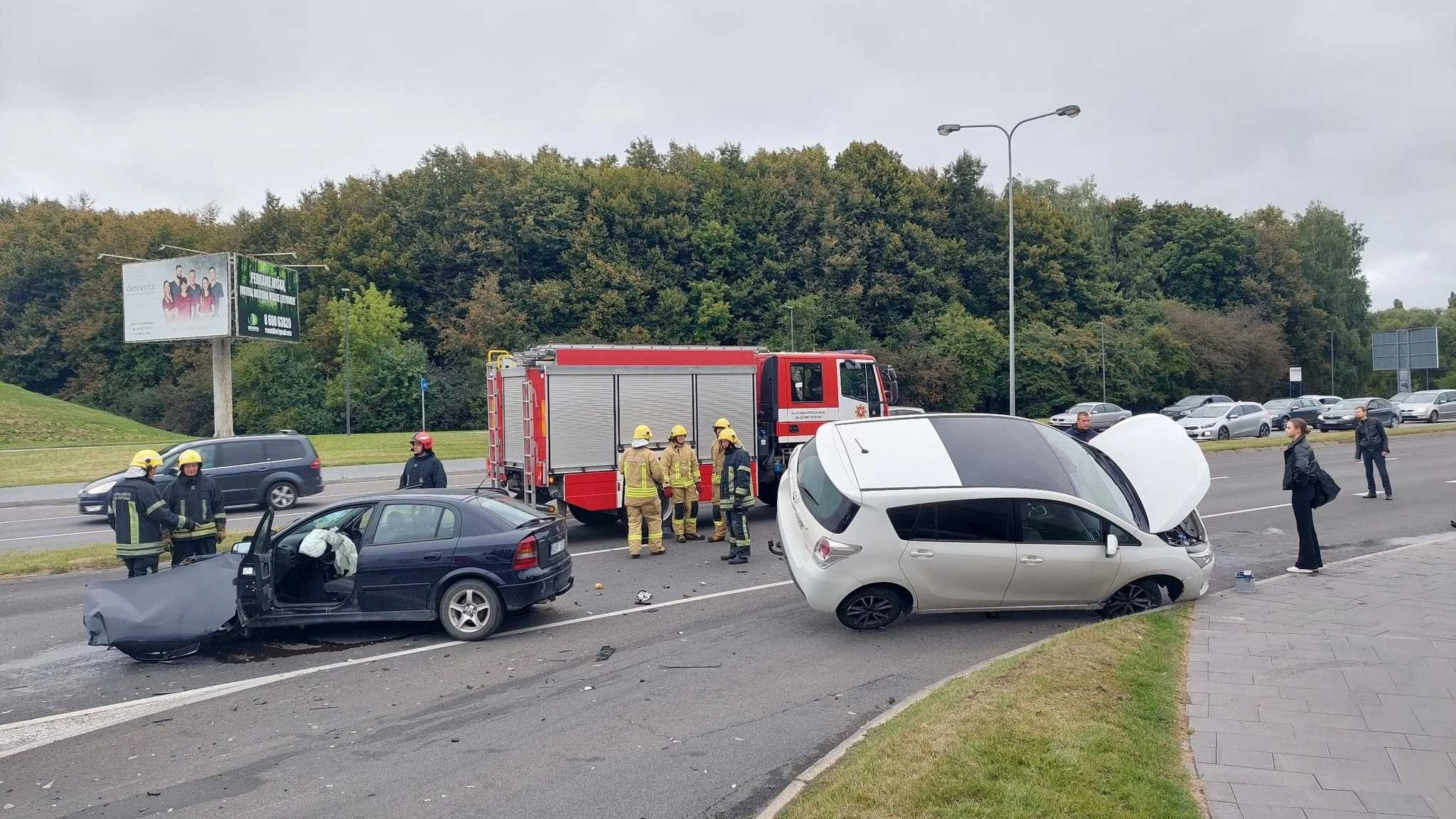 Didelė avarija Nemuno gatvėje