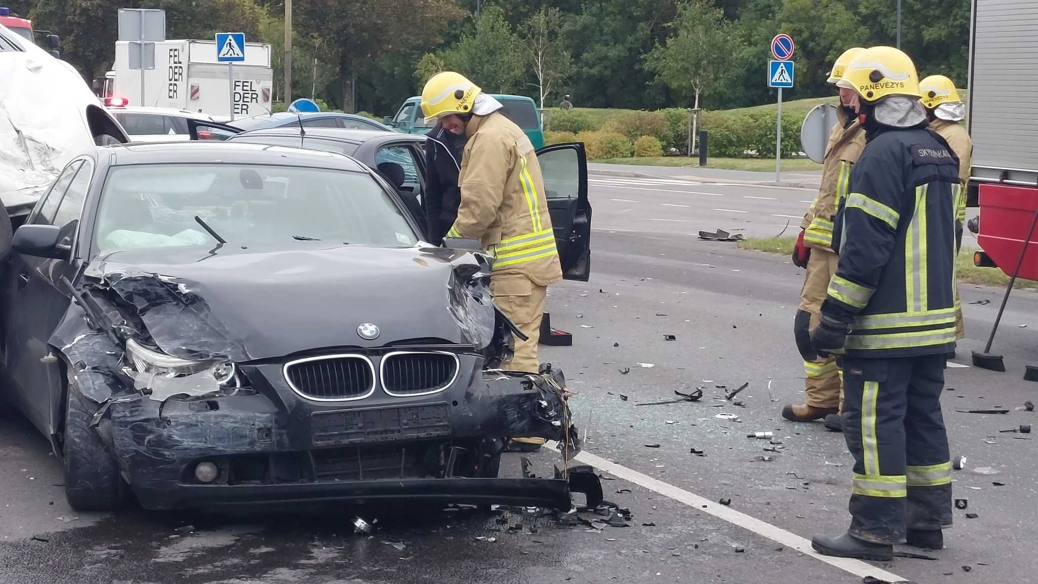 Didelė avarija Nemuno gatvėje