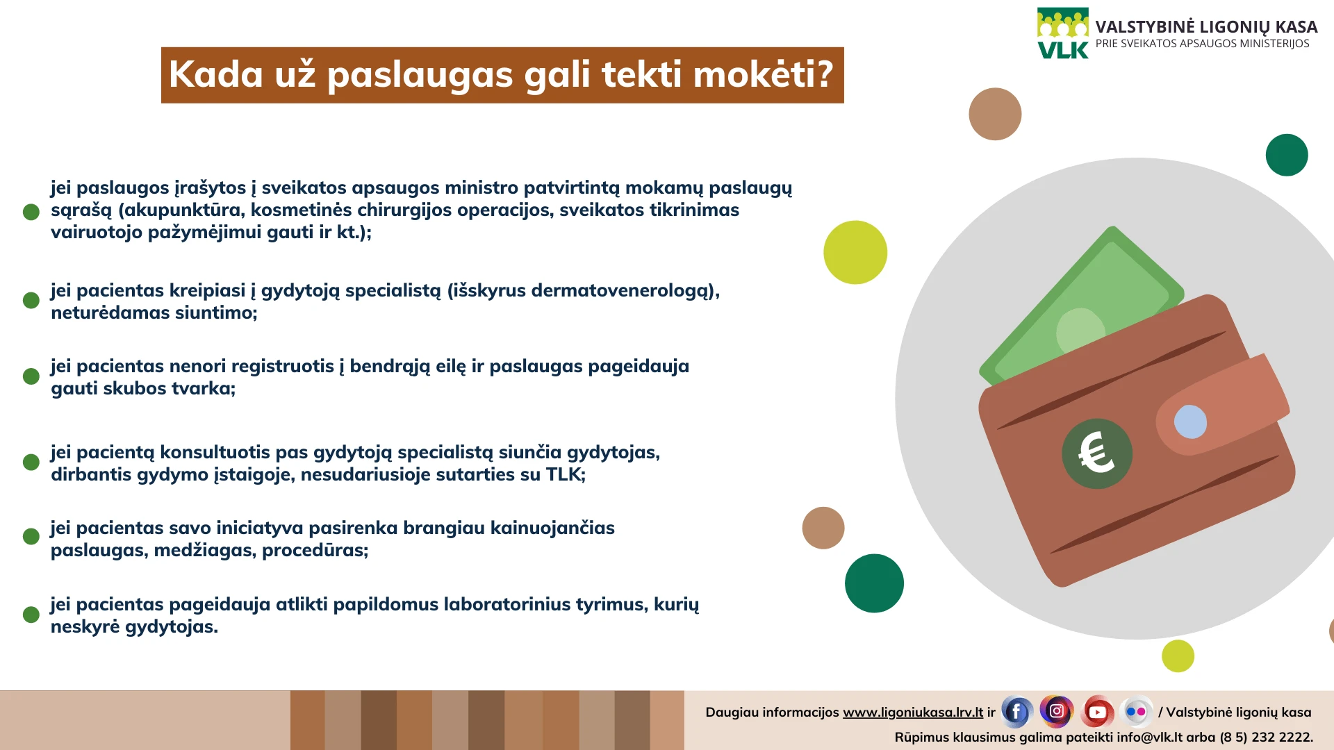 Kada uz paslaugas gali tekti moketi Sveikatos priežiūros paslaugos turint siuntimą: ką svarbu žinoti?