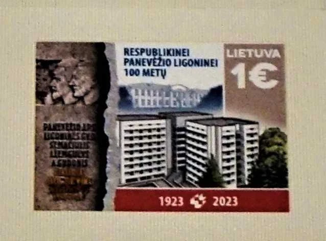 22 12 30 RPL 1 100-metį Panevėžio ligoninė pasitiks asmeniniu pašto ženklu ir atviruku