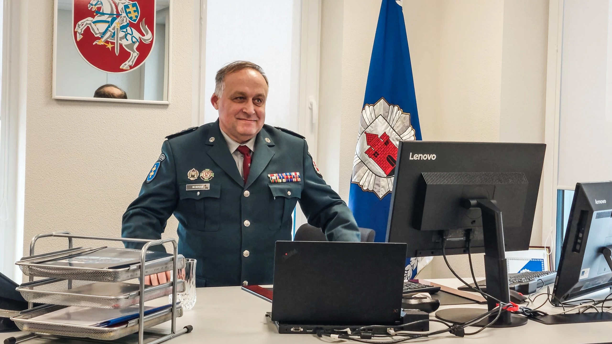 Iškilmingai duris atvėrė naujasis policijos komisariatas