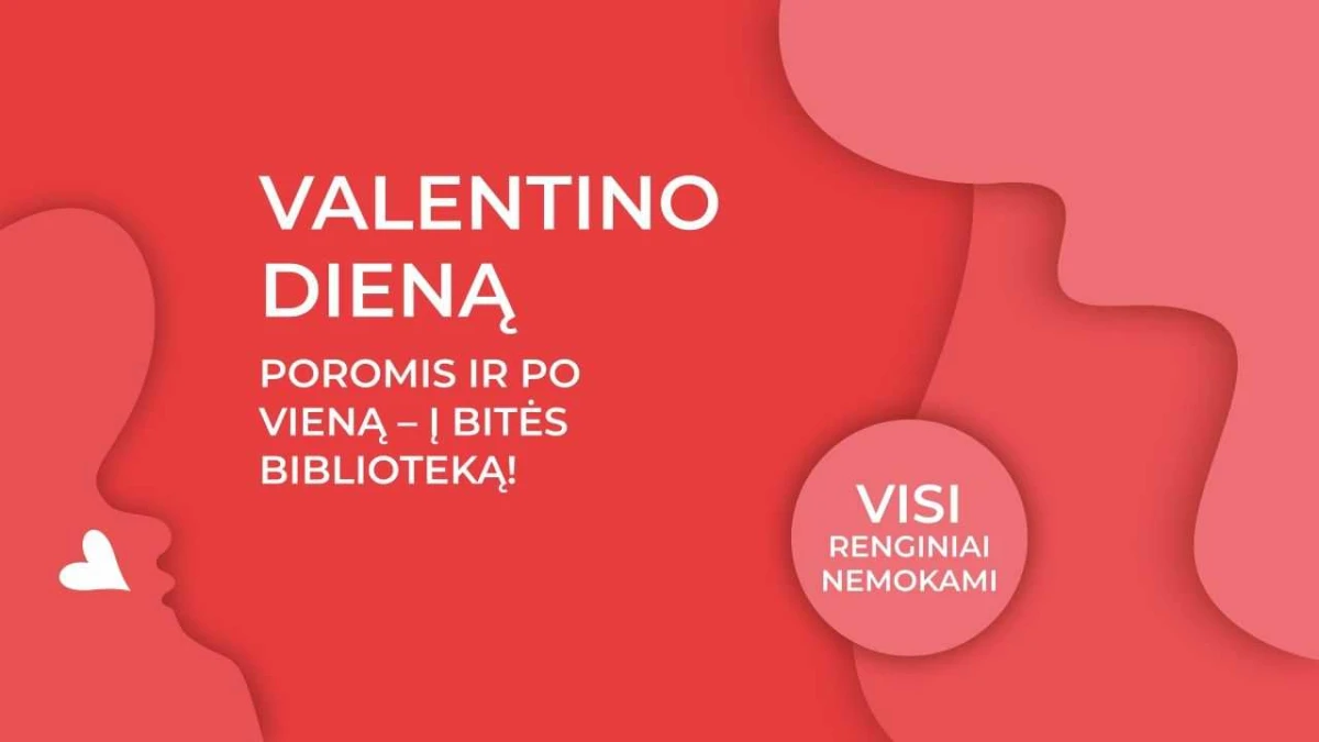 Valentino dieną Bitės bibliotekoje – pasimatymų viesulas