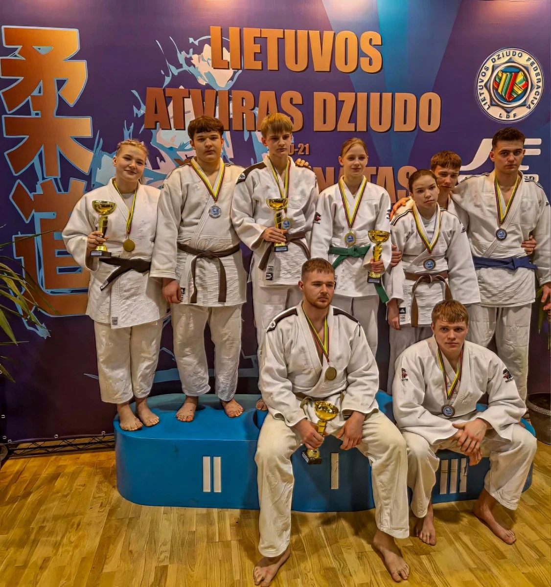 Lietuvos dziudo jaunimo čempionate iškovoti 7 medaliai