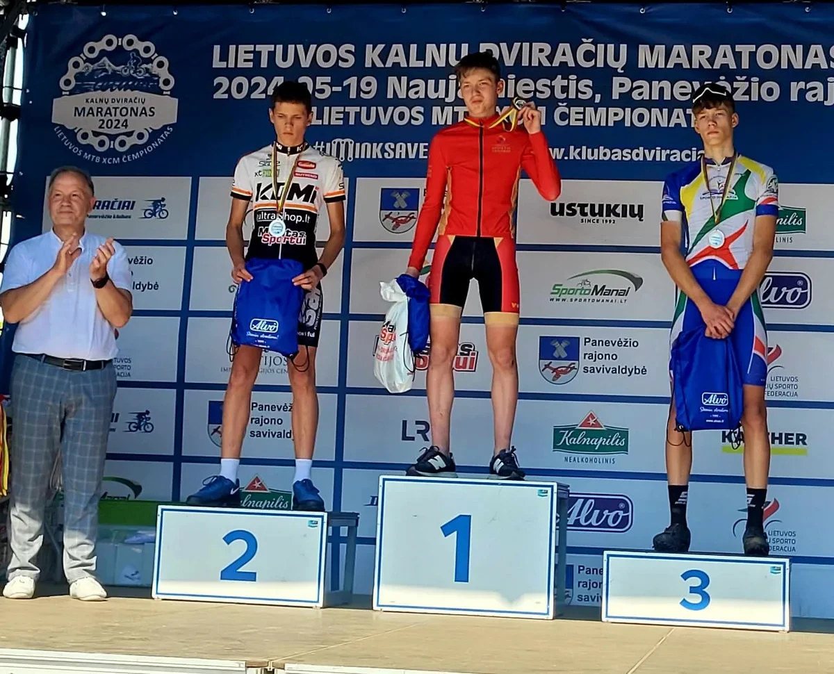 Panevėžio sporto centro dviratininkai - Lietuvos kalnų dviračių maratono prizininkai