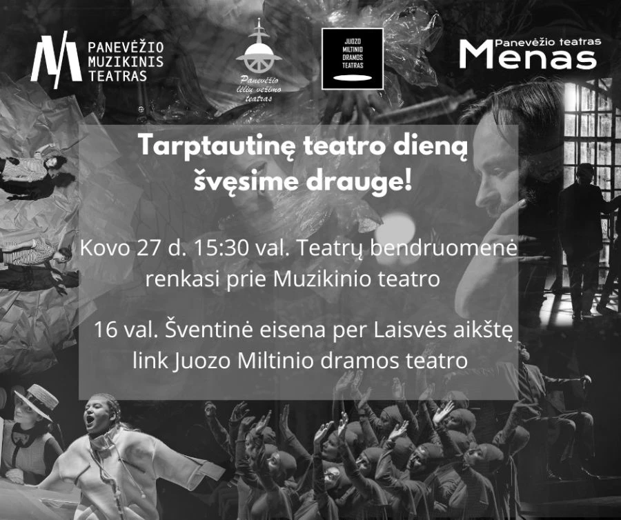 Keturi miesto teatrai susivienys šventinėje Teatro dienos eisenoje