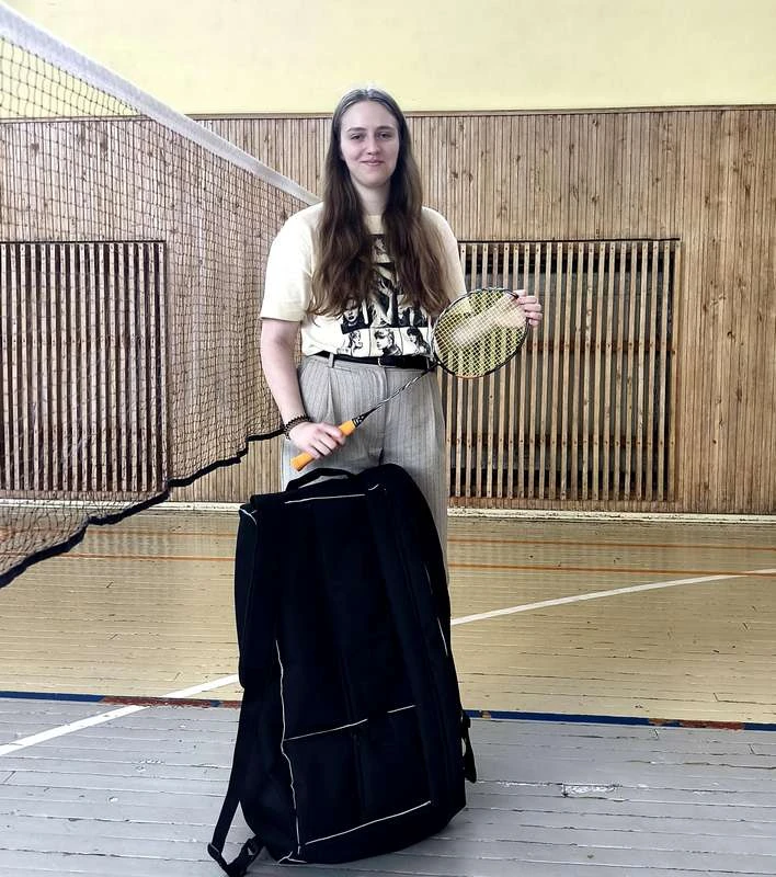 KTU sportininkės kūrinys – unikalus badmintono krepšys