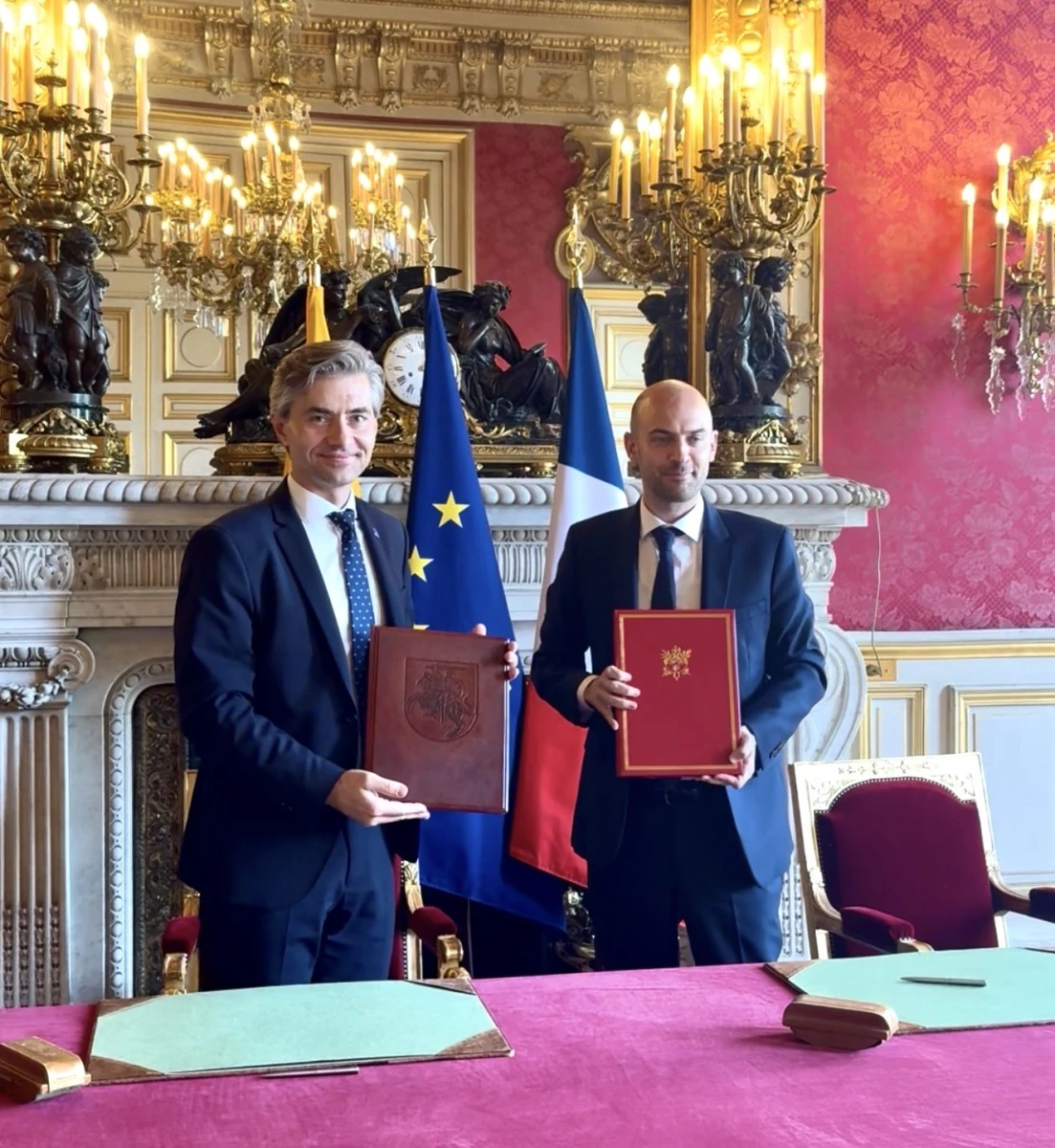 Lietuvos ir Prancūzijos ministrai pasirašė strateginės partnerystės veiksmų planą