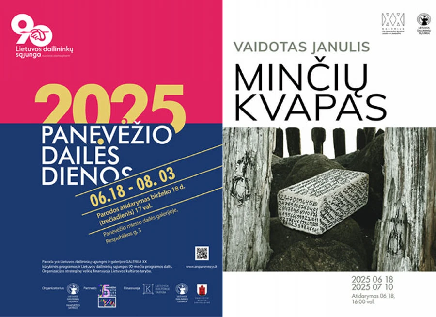Birželio 18 d. atidaromos dvi parodos