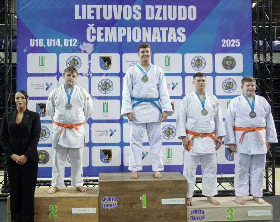 Panevėžio sporto centro dziudistai - šalies čempionato prizininkai