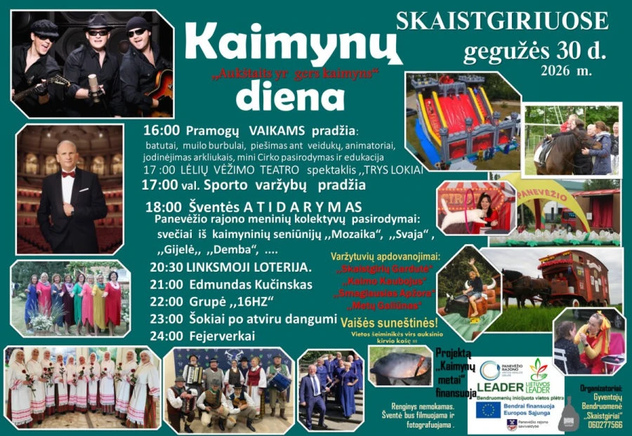 Skaistgiriuose vyks tradicinė „Kaimynų diena“