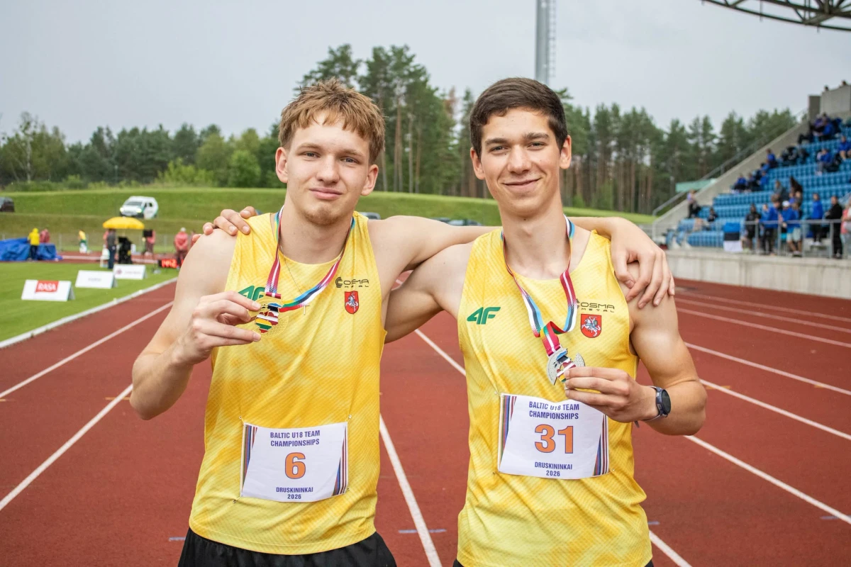 Baltijos šalių jaunių čempionate – Panevėžio sporto centro lengvaatlečių medaliai