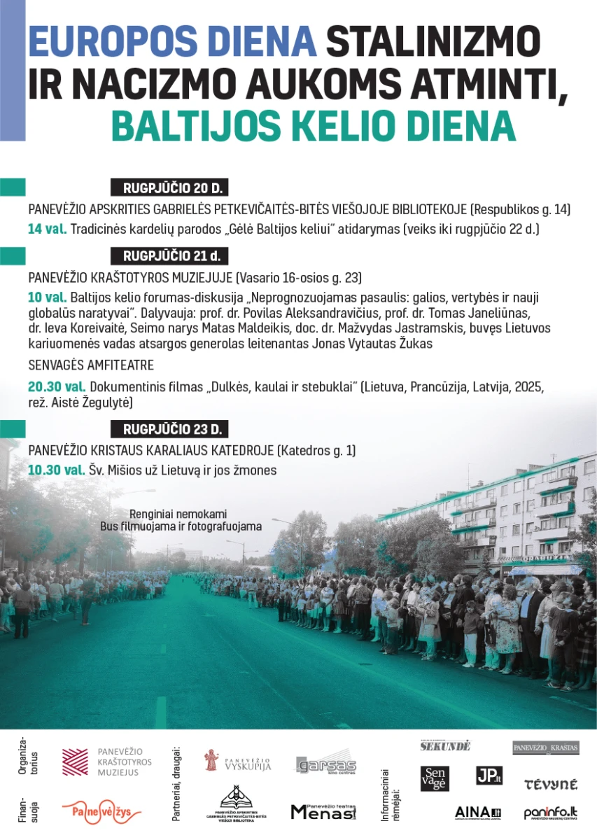 Baltijos kelio dienai skirti renginiai