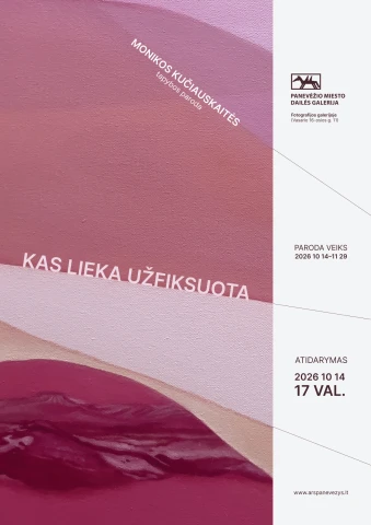 Kviečiame į Monikos Kučiauskaitės parodos „Kas lieka užfiksuota“ atidarymą